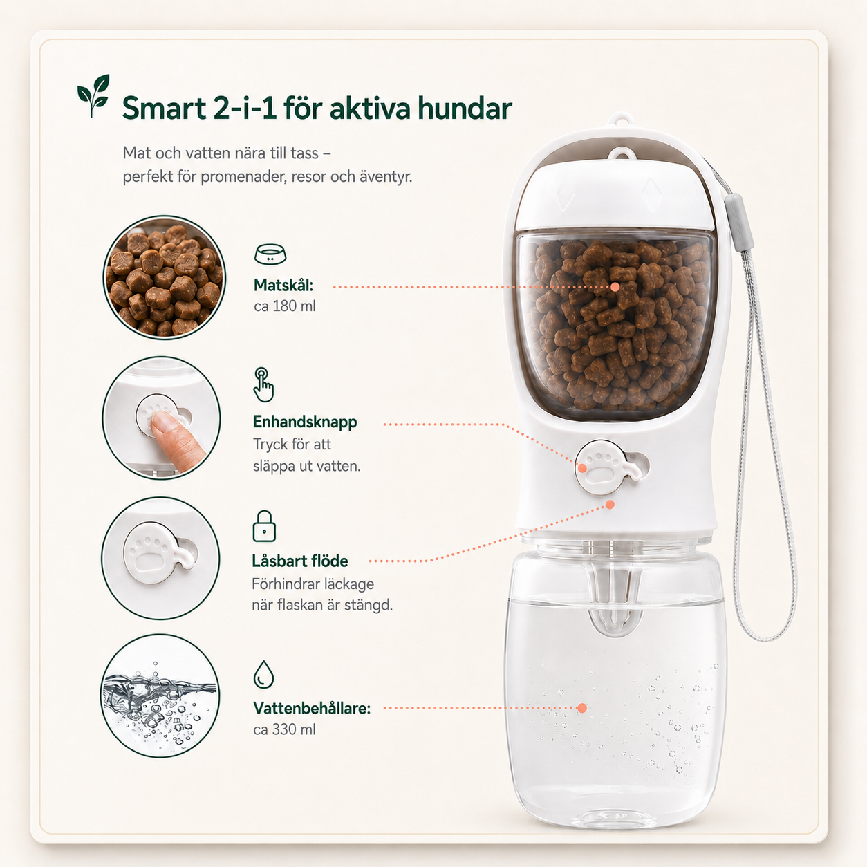 Pawtail GoDuo 2-i-1 510ml